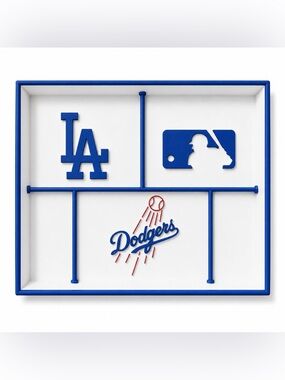 LA Dodgers MLB Pocket Dump Tray - For Keys, Wallet, Money, Etc